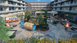 Hotel Zephyr Unveils Outdoor Lounge The Yard Embracing Nostalgia And Retro Fun In San Francisco Outdoor Lounge Hotel Best Hotels