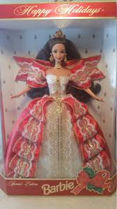 10th Anniversary Holiday Barbie Holiday Barbie Barbie Etsy In 2020 Holiday Barbie Dolls Holiday Barbie Christmas Barbie