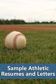 15 sample athletic resumes and letters