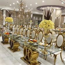 4.2 out of 5 stars. Modern Furniture Wedding Chair Leisure Home Hotel Extension Long Marble Glass Top Restaurant Table French Barcelona Banquet High Dining Table Set China Hotel Furniture Garden Furniture Made In China Com