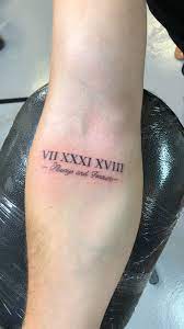 Check spelling or type a new query. Vii Xxxi Xviii Always And Forever Mens Forearm Tattoo Forever Tattoo Roman Numeral Tattoos Tattoos