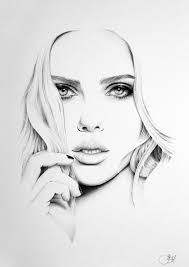 Scarlett Johansson Fine Art Pencil Drawing Portrait Print Hand Signed Portrait Drawing Portrait Art Pencils