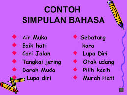 Saya telah memilih bahan yang kurang mencabar kerana simpulan bahasa yang dipilih adalah terlalu senang bagi murid tahun 5. Bahasa Malaysia Simpulan Bahasa