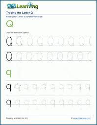 It can be easily observed that the alphabetical letters a, i, q, j, y, all have the numerical value of 1, the . Tracing The Letter Q Q K5 Learning
