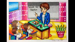 Segala keperluaan asas telah disediakan bagi kegunaan para pelajar. Cara Gradasi Warna Ep 123 Tema Gambar Suasana Di Dalam Kelas Youtube