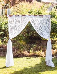 This would look amazing covered in climbing roses or wisteria. Diy Wedding Arbor From Fiftyflowers Com