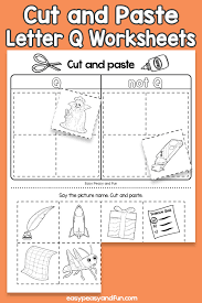 More images for cut and paste worksheets free » Cut And Paste Letter Q Worksheets Easy Peasy And Fun Membership