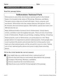 Kids worksheets to practice and develop skills. Yellowstone National Park Lesson Plans Worksheets Lesson Planet