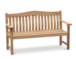 Rosette Teak Garden Bench 1 5m