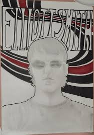 Are we rocking wit this poster of Elliott I drew? I'm looking for genuine  feedback here y'all, I've hit an absolute mental blank🥲 : r/elliottsmith