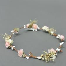 Noni Blumenkranz Schlicht Fur Die Hochzeit Koralle Coronita Blumenkranz Hochzeitsfrisur Blumen Blumenkrone Hochzeit