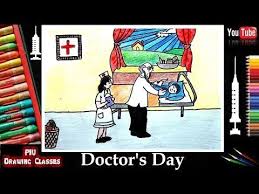 National Doctors Day Drawing I How To Draw Doctor Nurse Patient Scenery Step By Step For Beginners Y National Doctors Day Doctors Day Nursing School Supplies