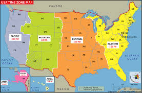 Usa Time Zone Map Current Local Time In Usa