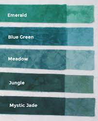 Muffled comments seep through vents. Hand Dyed Fabric Shades Blue Green