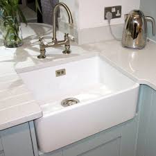 Black kitchen sinks are a stylish and sophisticated option. Rak Tulip 1 0 Bowl Gloss White Ceramic Belfast Butler Kitchen Sink Gosink2