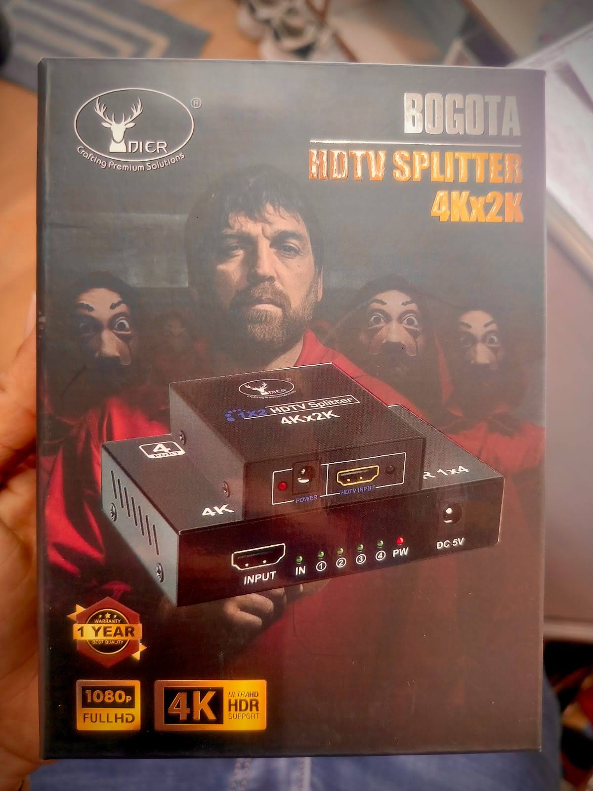 DIER BOGOTA 1*4 HDMI SPLITTER product image