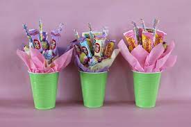 Use them for showers, as wedding favours or even a valentine's day gift. Making Small Candy Bouquets Candy Arrangements Candy Bouquet Valentines Candy Bouquet