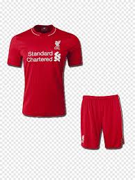Liverpool fc logo png white. T Shirt Liverpool F C Jersey Clothing Kit Jersey Tshirt Active Shirt Png Pngegg