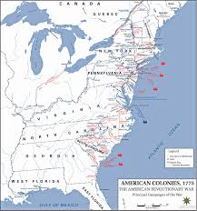 Map Of The American Revolution 1775 1783 Usma