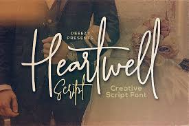 The latin script component has serif letters. Heartwell Script Font 143912 Handwritten Font Bundles Script Fonts Free Script Fonts Script