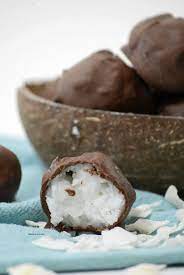 Chocolate Coconut Balls Recipe Coconut Bites Dessert Recipes Coconut Recipes