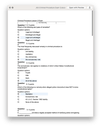 Ashworth J03 Criminal Procedure Exam 2 Answers Criminal Procedure Exam Exam Answer