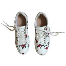 Please specify size and style when ordering, or contact shop owner if you have. Zara Embroidered Flowers Sneakers Sneakers Other White Ref 100813 Joli Closet