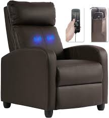 Recliner chair,recliner for living room,microfiber recliners,overstuffed reclining chair home theater seating (brown). Amazon Com Recliner Chair For Living Room Massage Recliner Sofa Reading Chair Winback Single Sofa Home Theater Seating Modern Reclining Chair Easy Lounge With Pu Leather Padded Seat Backrest Brown Furniture Decor