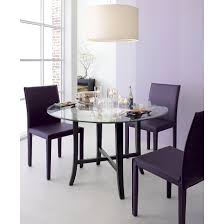 Folio Plum Leather Side Chair In Dining Chairs Crate And Barrel Purple Dining Room Yellow Dining Room Leather Side Chair