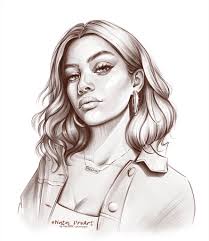 Sketch Portrait using Procreate Brushes