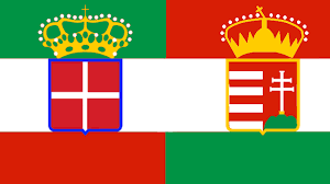 Great britain, france, russia germany worried about one day having to fight a war on two fronts or two different borders. What About This Italy Hungary Flag In Style Of Austria Hungary Vexillology