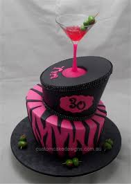 Flirty Birthday Cake For 30 Year Old Woman Cocktail Cake Red Pink Cocktail Cake 30th Birthday Cake For Women 21st Birthday Cakes