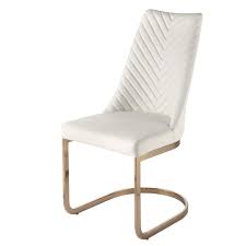 Kyla Kd Pu Chair Rose Gold Legs In White Npd Gold Dining Chairs Upholstered Dining Chairs Steel Dining Chair