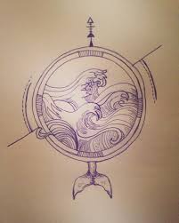 39 Likes 6 Comments Jake Baldry Jake Baldry On Instagram Doodling Again Oceantattoo Tattooideas O Ocean Tattoos Globe Tattoos Ocean Theme Tattoos