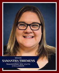 MeetTheStaffMonday Samantha Thiemens is a Transitional Age Youth (TAY)  Liaison at Appleseed. Some hobbies she enjoys outside of work include  coaching Track and Field for Loudonville and spending time with her puppy