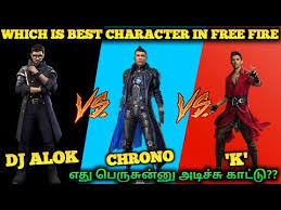 Which character is suitable for your gameplay? Chrono Cr7 Vs Dj Alok Vs K Kshmr Which