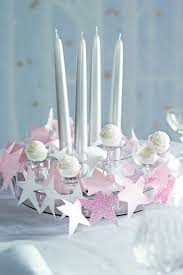 I added mini star string lights around the trees and sprinkled the table with mini ornaments. White Christmas Ideas Sweet Creative Home Decorations Archi Living Com