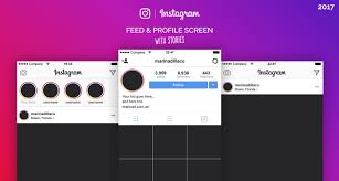 1448 x 1442 png 960 кб. Free Instagram Feed Profile Layout Ui 2017 On Behance