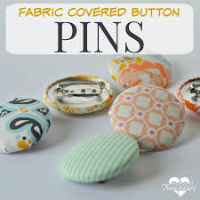 Shutterfly's creative and stylish custom pins are ideal for all of these occasions and more. Diy Fabric Covered Button Pins Pint Sized Treasures