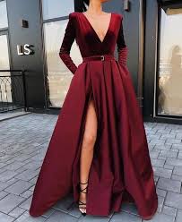 File 0c1c18362a Large Prom Dresses Long With Sleeves Prom Dresses With Sleeves Burgundy Prom Dress