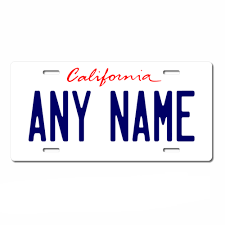 Check spelling or type a new query. Personalized California License Plate For Bicycles Kid S Bikes Carts Cars Or Trucks Teamlogo Com Custom Imprint And Embroidery