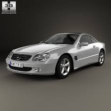 3d Model Of Mercedes Benz Sl Class R230 2001 Mercedes Benz Benz Car 3d Model