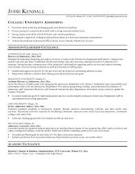 Admissions Resume Sample Examples Of Excellent College Resumes ...