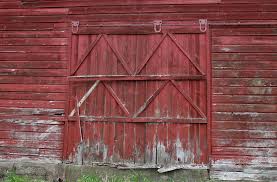 Barn doors, old, weather worn with rusted hinges. Red Barn Love Free Printable Adirondack Girl Heart