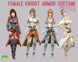 P The Sims 4 Female Knight Armor Costume Cosplay Simmer Sims 4 Sims 4 Anime Sims