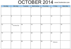 October 2014 Calendar Printable Template Http Www Calendarvip Com October Calendar Ht Printable December Calendar October 2014 Calendar Calendar Printables