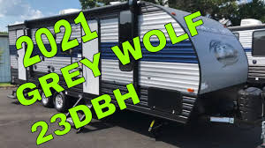 Headquartered in elkhart, indiana manufactures class a motorhomes, class c motorhomes, fifth wheels and travel trailers. New 2021 Forest River Grey Wolf 23dbh Travel Trailer With W Bunk Beds Slideout Dodd Rv Show Tour Youtube