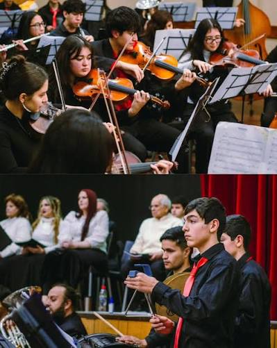 Orquesta Escuela tocó con Olivia Pita The Band