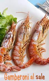 Gamberoni Al Sale Ricetta Ricette Pasti Italiani Cucinare Il Pesce
