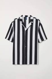 Black And White Striped Shorts Outfit Men Pdp Resort Shirt Half Shirts Mens Clothing Styles